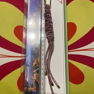 Elegant Pink Braided Keychain